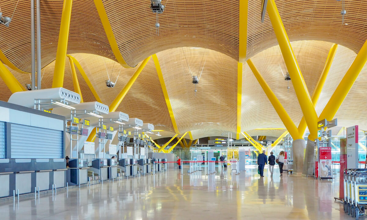 スペインの首都マドリードのバラハス空港