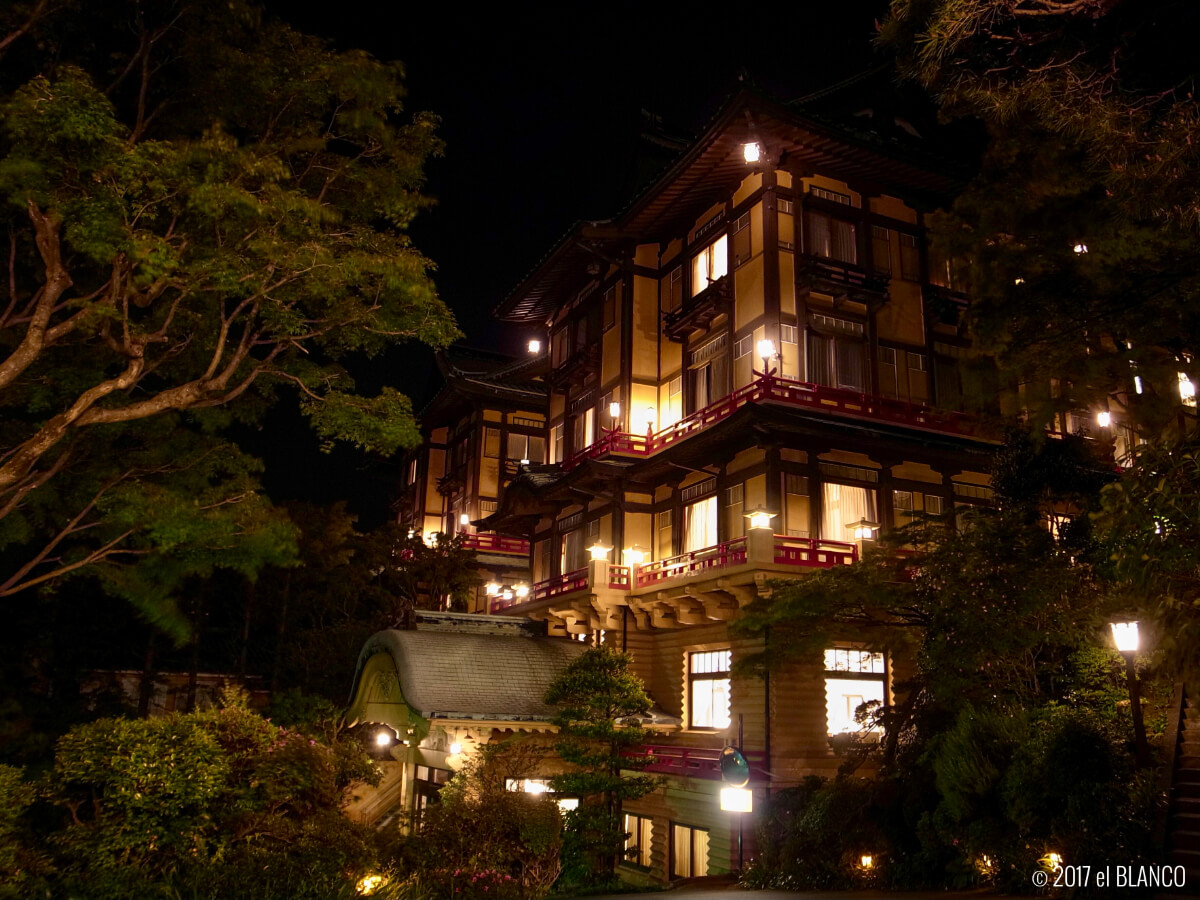 富士屋ホテル花御殿の夜景
