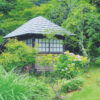 富士屋ホテルの日本庭園と水車小屋