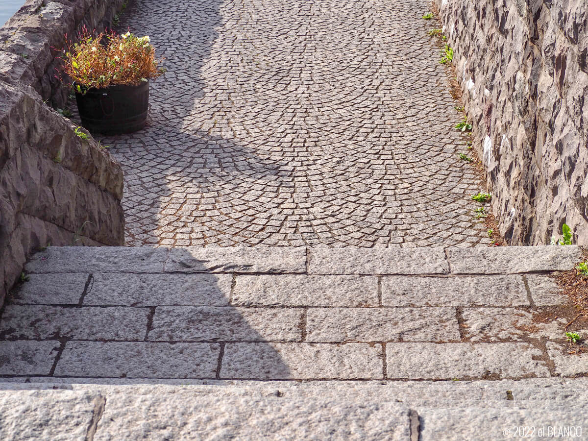 小樽運河の遊歩道