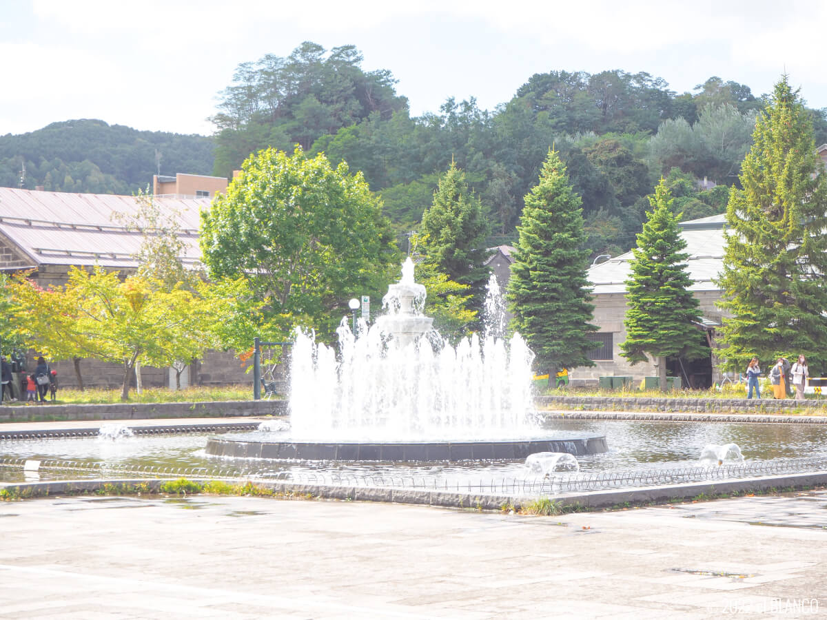 運河公園の噴水