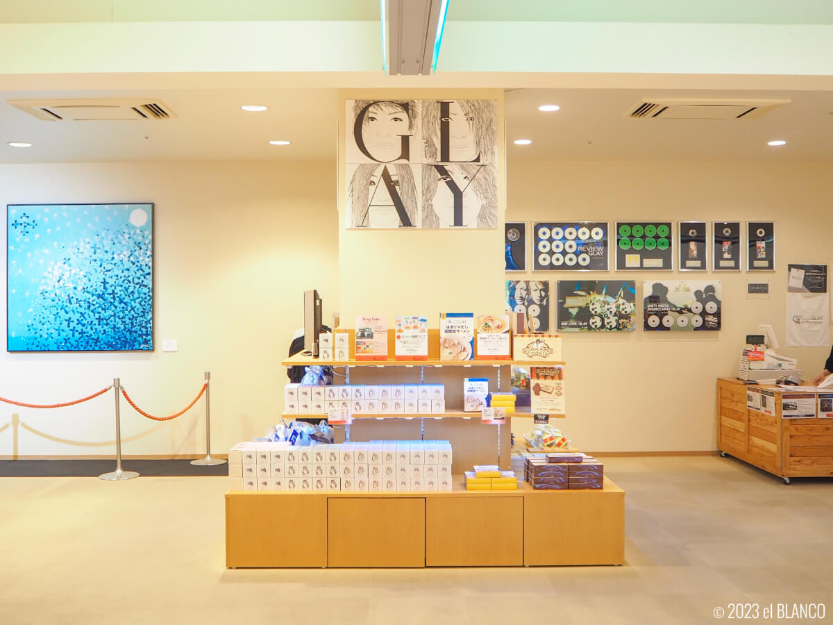 GLAY×HAKODATE Airportの展示コーナー